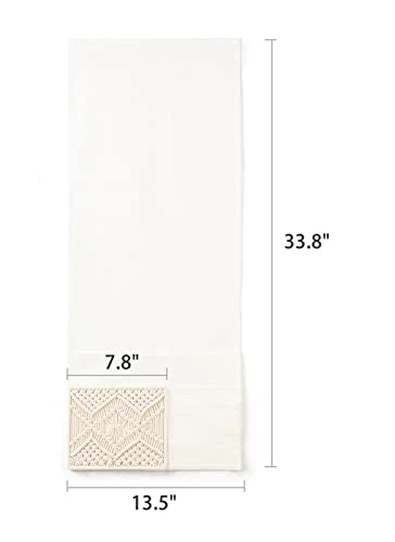 Mkono Couch Bedside Caddy Boho Remote Control Holder Macrame Armrest Storage Sofa Organizer With 4 Pockets For Magazine, Books, Tablet, Sunglasses, Cell Phone, IPad, Home Dorm Room Decor, Ivory 7 Mkono Couch Bedside Caddy Boho Remote Control Holder Macrame Armrest Storage Sofa Organizer With 4 Pockets For Magazine, Books, Tablet, Sunglasses, Cell Phone, IPad, Home Dorm Room Decor, Ivory - Image 7