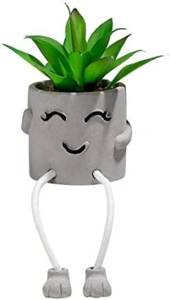 AEMYMTW Fake Potted Plants – Cute Artificial Succulents With Funny Ceramic Pot – Animated Hanging Plants Artificial Décor For Home And Office – Safe And Secure Packaging - 6.9 X 5.29 X 5.25 Inch 14 AEMYMTW Fake Potted Plants – Cute Artificial Succulents With Funny Ceramic Pot – Animated Hanging Plants Artificial Décor For Home And Office – Safe And Secure Packaging - 6.9 X 5.29 X 5.25 Inch -Organic Plant Shop 31B6LwjiMpL. AC