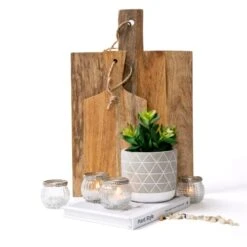 Kurrajong Farmhouse Artificial Succulent Plant 7.5" X 4.5" | Beautiful Faux Plant For Home Decor Indoor | Realistic Artificial Plants | Fake Plants For Desk Decor | Fake Succulent In Pot -Organic Plant Shop 410JASCi5iL