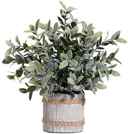 Ifreeside Small Potted Artificial Plants Plastic Fake Greenery Topiary Shrubs For Home Office Farmhouse Bathroom Tabletop Indoor Decor Green Rosemary 7 Ifreeside Small Potted Artificial Plants Plastic Fake Greenery Topiary Shrubs For Home Office Farmhouse Bathroom Tabletop Indoor Decor Green Rosemary - Image 7