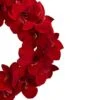 Nearly Natural Amaryllis Wreath, 22", Red