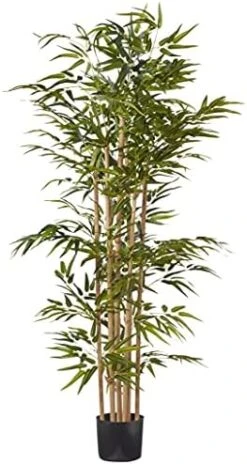 Nearly Natural 5253 Bamboo Silk Tree, 64-Inch, Green -Organic Plant Shop 41BVjdpOfXL. AC