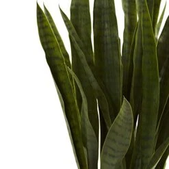 Nearly Natural, Green 4855 35in. Sansevieria With Black Planter 15 Nearly Natural, Green 4855 35in. Sansevieria With Black Planter -Organic Plant Shop 41BgQY8KKFL