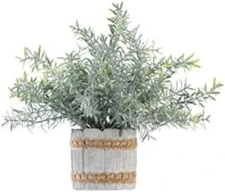 Ifreeside Small Potted Artificial Plants Plastic Fake Greenery Topiary Shrubs For Home Office Farmhouse Bathroom Tabletop Indoor Decor Green Rosemary 17 Ifreeside Small Potted Artificial Plants Plastic Fake Greenery Topiary Shrubs For Home Office Farmhouse Bathroom Tabletop Indoor Decor Green Rosemary -Organic Plant Shop 41BoKs sHNL. AC