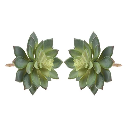 BCP Pack Of 2 Realistic Cute Green Home Garden Artificial Plastic Snowdrop Echeverias Succulent Plants Unpotted 1 BCP Pack Of 2 Realistic Cute Green Home Garden Artificial Plastic Snowdrop Echeverias Succulent Plants Unpotted