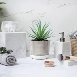 Kurrajong Farmhouse Faux Plant In Pot - 8" X 4.5" | Beautiful Faux Succulent Plant Decor | Artificial Succulent Plants | Faux Plants Indoors 8 Kurrajong Farmhouse Faux Plant In Pot - 8" X 4.5" | Beautiful Faux Succulent Plant Decor | Artificial Succulent Plants | Faux Plants Indoors -Organic Plant Shop 41EnQbnzR0L