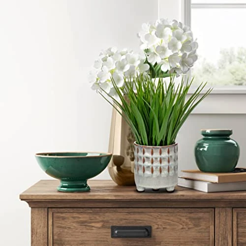 Potted Plants Artificial Decor Faux Plants Indoor Artificial Grass Plant In Ceramic Pot For Home Decor Realistic Green Fake Grass House Living Room Bedroom Bathroom Office Greenery Decoration 2 Potted Plants Artificial Decor Faux Plants Indoor Artificial Grass Plant In Ceramic Pot For Home Decor Realistic Green Fake Grass House Living Room Bedroom Bathroom Office Greenery Decoration - Image 2