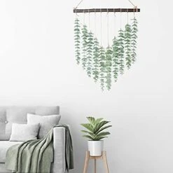 Artificial Eucalyptus Greenery Hanging Wall Decor Fake Eucalyptus Vines Wall Hanging Plants With Wooden Stick Farmhouse Rustic Boho Wall Decor For Bedroom, Living Room, Entryway And Bathroom Decor 9 Artificial Eucalyptus Greenery Hanging Wall Decor Fake Eucalyptus Vines Wall Hanging Plants With Wooden Stick Farmhouse Rustic Boho Wall Decor For Bedroom, Living Room, Entryway And Bathroom Decor -Organic Plant Shop 41JEsL0VQ2L