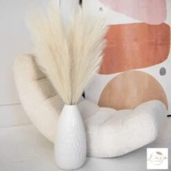 Boho Wish Faux Pampas Grass Decor Tall Set Of 7 PCs -40 Inches Non-Shedding, Floor And Office Vase Filling-Fluffy Floral Branches -Wedding Decor- Home And Bedroom Table Decoration (Brown) -Organic Plant Shop 41K44nAljbL. AC