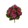 Nearly Natural Geranium Artificial Bush UV Resistant, Set Of 4 (Indoor/Outdoor), Beauty,14"Dx14"Wx13"H