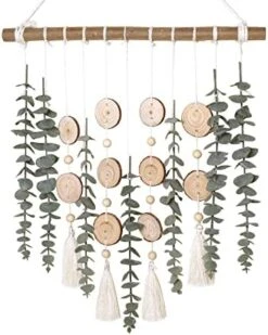 Cyitimo Bathroom Decor Artificial Eucalyptus Greenery Hanging Wall Decor Faux Eucalyptus Leaves Hanging Plant With Wooden Stick With Rustic Farmhouse For Bedroom Nursery Boho Home Decorations -Organic Plant Shop 41ORJZlglQL. AC