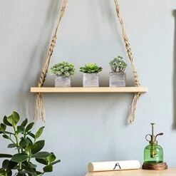 Set Of 3 Assorted Small Potted Succulents Plants Decorations Green Fake Succulents Cacti In Rustic Wooden Pots For Home Living Room Bathroom Table Centerpiece Windowsill Shelf Office Desk Indoor Decor -Organic Plant Shop 41Sh9KuRmXL