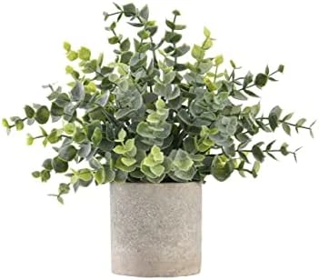 Ifreeside Small Potted Artificial Plants Plastic Fake Greenery Topiary Shrubs For Home Office Farmhouse Bathroom Tabletop Indoor Decor Green Rosemary 6 Ifreeside Small Potted Artificial Plants Plastic Fake Greenery Topiary Shrubs For Home Office Farmhouse Bathroom Tabletop Indoor Decor Green Rosemary - Image 6