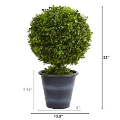 Nearly Natural 4560 23" Boxwood Ball Topiary -Organic Plant Shop 41Z6hyYp6FL