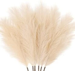 ZIFTY 7-Pcs 38"/3.1FT Faux Pampas Grass Large Tall Fluffy Artificial Fake Flower Boho Decor Bulrush Reed Grass For Vase Filler Farmhouse Home Wedding Decor (Black) -Organic Plant Shop 41aWbtkzehL. AC