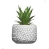CADNLY Small Artificial Plants In Pots - Fake Plants For Bathroom Office Desk - Faux Succulents Plants Artificial Succulents Decor - Faux Plants Indoor Small Plants Shelf Decor Green Potted Plant