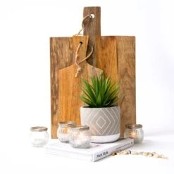 Kurrajong Farmhouse 8" X 4.5" Beautiful Fake Plant | Artificial Potted Plant Decor | Faux Plant | Artificial Succulent Plants Potted For Home Decor Indoor | Fake Potted Plant | Fake Succulents -Organic Plant Shop 41dcaMUc5TL