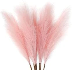 ZIFTY 7-Pcs 38"/3.1FT Faux Pampas Grass Large Tall Fluffy Artificial Fake Flower Boho Decor Bulrush Reed Grass For Vase Filler Farmhouse Home Wedding Decor (Black) -Organic Plant Shop 41eyS7 Ma4L. AC