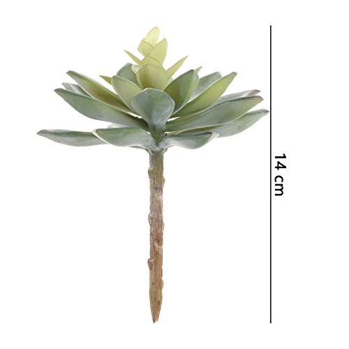 BCP Pack Of 2 Realistic Cute Green Home Garden Artificial Plastic Snowdrop Echeverias Succulent Plants Unpotted 2 BCP Pack Of 2 Realistic Cute Green Home Garden Artificial Plastic Snowdrop Echeverias Succulent Plants Unpotted - Image 2