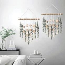 Cyitimo Bathroom Decor Artificial Eucalyptus Greenery Hanging Wall Decor Faux Eucalyptus Leaves Hanging Plant With Wooden Stick With Rustic Farmhouse For Bedroom Nursery Boho Home Decorations -Organic Plant Shop 41iPaZYIspL