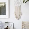 Mkono Large Dream Catcher Macrame Boho Wall Hanging Decor Woven Feather Tassels Dreamcatcher Decoration For Teen Girl Room Nursery Bedroom Dorm Chic Gift, 36" L X 13" W