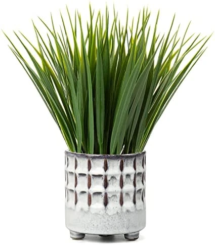 Potted Plants Artificial Decor Faux Plants Indoor Artificial Grass Plant In Ceramic Pot For Home Decor Realistic Green Fake Grass House Living Room Bedroom Bathroom Office Greenery Decoration 5 Potted Plants Artificial Decor Faux Plants Indoor Artificial Grass Plant In Ceramic Pot For Home Decor Realistic Green Fake Grass House Living Room Bedroom Bathroom Office Greenery Decoration - Image 5