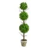 3ft. Eucalyptus Triple Ball Topiary Artificial Tree