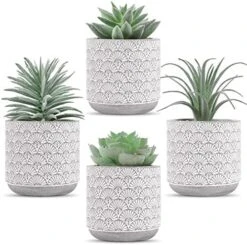 Der Rose 2 Packs Fake Plants Artificial Succulents Plants In Pots For Home Boho Decor Indoor -Organic Plant Shop 5100EoFeA4L. AC