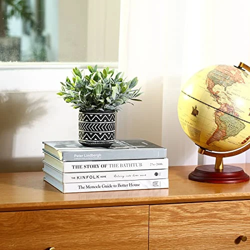 Kazeila 3 Pack Artificial Potted Plants,Fake Snake Plant,Greenery Eucalyptus Leaves And Flocked Sage Plant,Faux Desk Plants For Indoor Home Office Farmhouse Kitchen Bathroom Table Decor 3 Kazeila 3 Pack Artificial Potted Plants,Fake Snake Plant,Greenery Eucalyptus Leaves And Flocked Sage Plant,Faux Desk Plants For Indoor Home Office Farmhouse Kitchen Bathroom Table Decor - Image 3