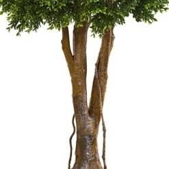 Nearly Natural 46” Boxwood Artificial Topiary UV Resistant (Indoor/Outdoor) Silk Trees, Green -Organic Plant Shop 511nynwaqdL