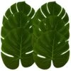 Hopeak Artificial Palm Leaves, 24 Pieces Large Palm Leaves For Hawaiian Luau Party Jungle Beach Theme Party Birthday Party Table And Wall Decorations