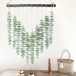 Artificial Eucalyptus Greenery Hanging Wall Decor Fake Eucalyptus Vines Wall Hanging Plants With Wooden Stick Farmhouse Rustic Boho Wall Decor For Bedroom, Living Room, Entryway And Bathroom Decor 10 Artificial Eucalyptus Greenery Hanging Wall Decor Fake Eucalyptus Vines Wall Hanging Plants With Wooden Stick Farmhouse Rustic Boho Wall Decor For Bedroom, Living Room, Entryway And Bathroom Decor -Organic Plant Shop 514PrRN11tL
