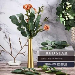 WILLBOND 30 Pieces Artificial Eucalyptus Leaf Stem Long Eucalyptus Artificial Greenery Leaves For Wedding, Holiday, Garden, Home, Office, Greens Decor -Organic Plant Shop 514nRdK1TmL