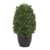 Nearly Natural 13” Boxwood Topiary Artificial UV Resistant (Indoor/Outdoor) Silk Plants Green