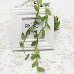 Supla 327 Ft Artificial Vines Fake Hanging Plants Leaves Ribbon Leaf Vine Trim Foliage Rattan DIY Wreath Foliage Green Leaves Ribbon Decorative Home Wall Garden Wedding Party Wreaths Decor -Organic Plant Shop 516dqgpZzwL