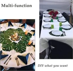 Hopeak Artificial Palm Leaves, 24 Pieces Large Palm Leaves For Hawaiian Luau Party Jungle Beach Theme Party Birthday Party Table And Wall Decorations -Organic Plant Shop 517URJVa1oL