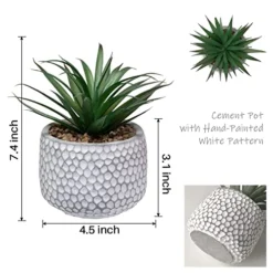 CADNLY Small Fake Plants In Pot - Artificial Succulents Plant For Desk - Small Faux Plants Indoor Modern Farmhouse Plants Artificial Decor – Potted Small Plants Decor For Bedroom Bathroom Office Shelf -Organic Plant Shop 519zLmeATIL