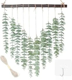 Artificial Eucalyptus Greenery Hanging Wall Decor Fake Eucalyptus Vines Wall Hanging Plants With Wooden Stick Farmhouse Rustic Boho Wall Decor For Bedroom, Living Room, Entryway And Bathroom Decor 11 Artificial Eucalyptus Greenery Hanging Wall Decor Fake Eucalyptus Vines Wall Hanging Plants With Wooden Stick Farmhouse Rustic Boho Wall Decor For Bedroom, Living Room, Entryway And Bathroom Decor -Organic Plant Shop 51BOtlykpgL. AC