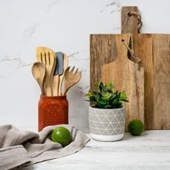 Kurrajong Farmhouse Artificial Succulent Plant 7.5" X 4.5" | Beautiful Faux Plant For Home Decor Indoor | Realistic Artificial Plants | Fake Plants For Desk Decor | Fake Succulent In Pot -Organic Plant Shop 51CVhOahtwL