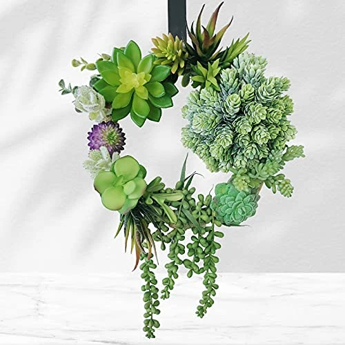 Winlyn 16 Pcs Artificial Succulents Plants Unpotted Small Hanging String Of Pearls Aloe Hops Cactus Green Fake Succulents For Succulent Garden Arrangement Centerpiece Wall Indoor Outdoor Home Decor 2 Winlyn 16 Pcs Artificial Succulents Plants Unpotted Small Hanging String Of Pearls Aloe Hops Cactus Green Fake Succulents For Succulent Garden Arrangement Centerpiece Wall Indoor Outdoor Home Decor - Image 2