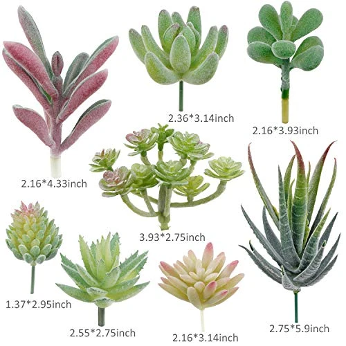 Augshy Artificial Succulents, 16 Pack Fake Succulents Plants Artificial Small Fake Plants Faux Succulents Unpotted For Lotus Landscape Decorative Garden Arrangement Decor 2 Augshy Artificial Succulents, 16 Pack Fake Succulents Plants Artificial Small Fake Plants Faux Succulents Unpotted For Lotus Landscape Decorative Garden Arrangement Decor - Image 2