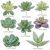 Augshy Artificial Succulents, 16 Pack Fake Succulents Plants Artificial Small Fake Plants Faux Succulents Unpotted For Lotus Landscape Decorative Garden Arrangement Decor