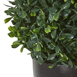 Nearly Natural 13” Boxwood Topiary Artificial UV Resistant (Indoor/Outdoor) Silk Plants Green -Organic Plant Shop 51GpesnHTwL