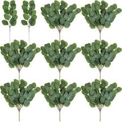 WILLBOND 30 Pieces Artificial Eucalyptus Leaf Stem Long Eucalyptus Artificial Greenery Leaves For Wedding, Holiday, Garden, Home, Office, Greens Decor -Organic Plant Shop 51JPNNrLF0L. AC