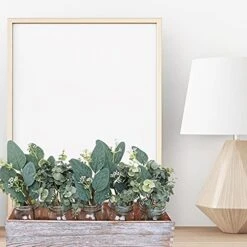 Winlyn 20 Pcs Mixed Eucalyptus Leaves Stems Bulk Artificial Oval Eucalyptus Leaves With White Seeds Stems And Eucalyptus Leaves Sprays For Vase Floral Wreath Bouquets Wedding Greenery Decoration -Organic Plant Shop 51K8eqzAdNL