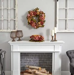 Artificial Peony Hydrangea Wreath 6 Artificial Peony Hydrangea Wreath -Organic Plant Shop 51KnY7eP9sL