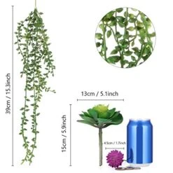 Meneco Faux Succulents Artificial Plants – 16 Pack Lifelike Fake Succulent Plants Unpotted -Organic Plant Shop 51LS96T5kCL