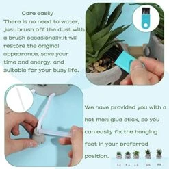 Iuuidu Artificial Potted Plant, Faux Succulent In Pot Emotional Cement Potted Plant Animated Artificial Succulents Decor For Home Living Room Bedroom And Office(Shy) 19 Iuuidu Artificial Potted Plant, Faux Succulent In Pot Emotional Cement Potted Plant Animated Artificial Succulents Decor For Home Living Room Bedroom And Office(Shy) -Organic Plant Shop 51MCgMK1fhL