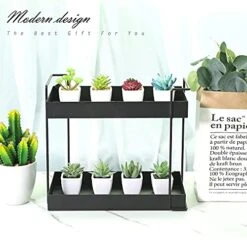 Artificial Succulent Plants Fake Succulent Plants Artificial Faux Succulents 4pcs Mini Potted Succulents For Home Office Room Decoration (D) -Organic Plant Shop 51Nk57B8UJS