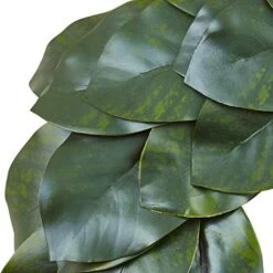 Nearly Natural Magnolia Leaf Wreath, 24", Green -Organic Plant Shop 51UUVFhvTTL